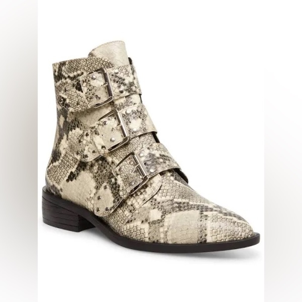 Women's Snakeskin Ankle Booties